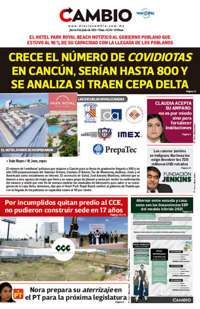 CRECE EL NÚMERO DE COVIDIOTAS EN CANCÚN, SERÍAN HASTA 800 Y SE ANALIZA SI TRAEN CEPA DELTA