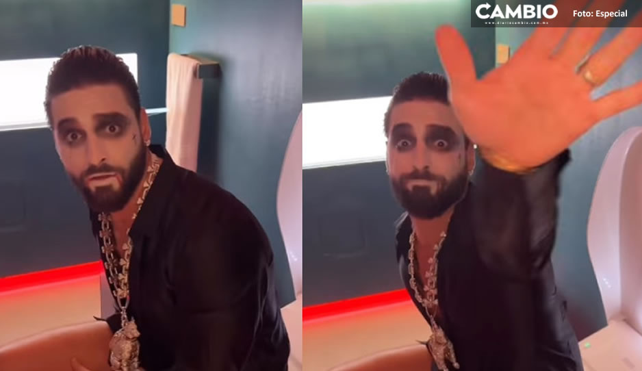 ¿Maluma eres tú? Lo captan haciendo del baño en un Halloween (VIDEO)