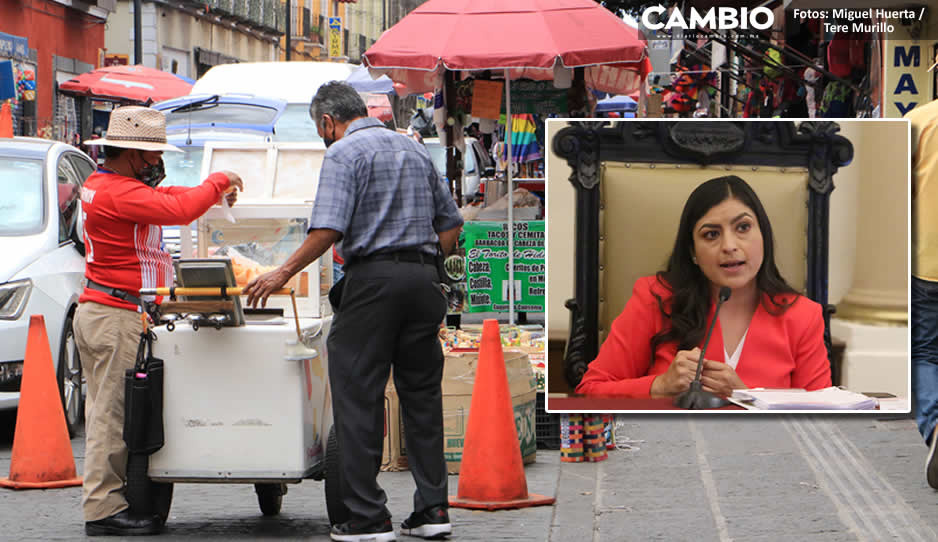 En el trienio de Claudia Rivera surgieron cuatro mil 500 comerciantes informales: Inegi