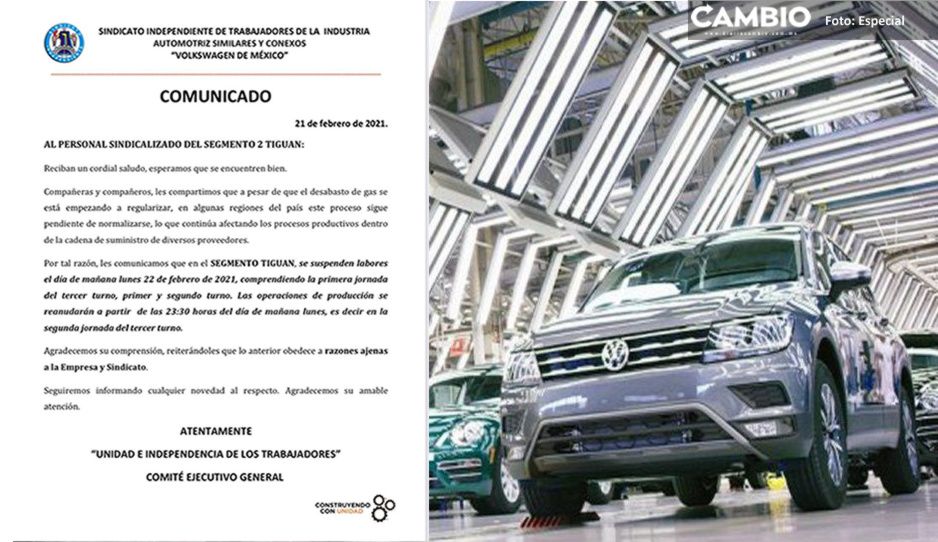 Volkswagen reanudará producción de Tiguan mañana en la noche