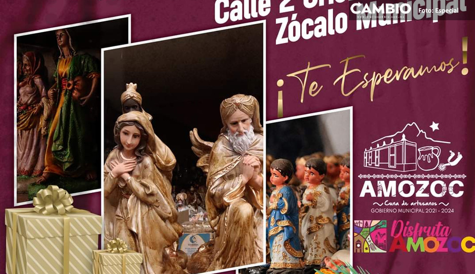 Ayuntamiento de Amozoc invita a la Feria Navideña Cuna de Artesanos 2022