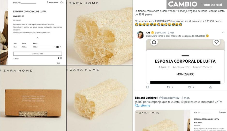 Usuarios explotan contra Zara Home por vender zacates de baño en 300 pesos