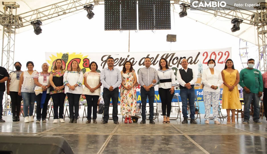 Inauguran la Feria del Nopal en Tlaxcalancingo