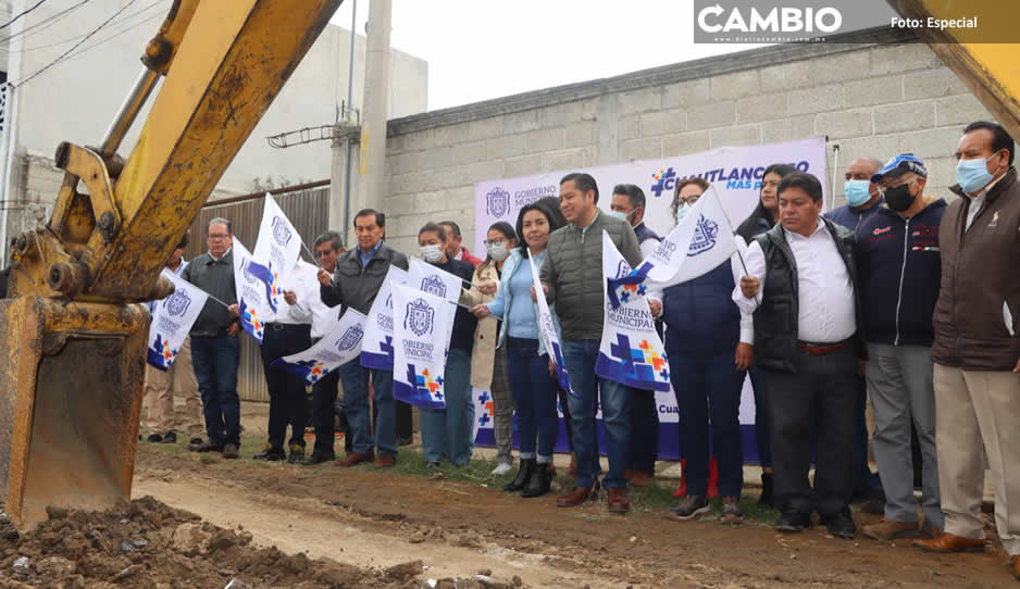 Inician en Cuautlancingo trabajos de ampliación de drenaje sanitario en la junta auxiliar de Sanctorum