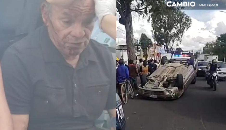 Borracho atropella a abuelito talachero y le rompe la pierna en Cuautlancingo (FOTOS y VIDEO)