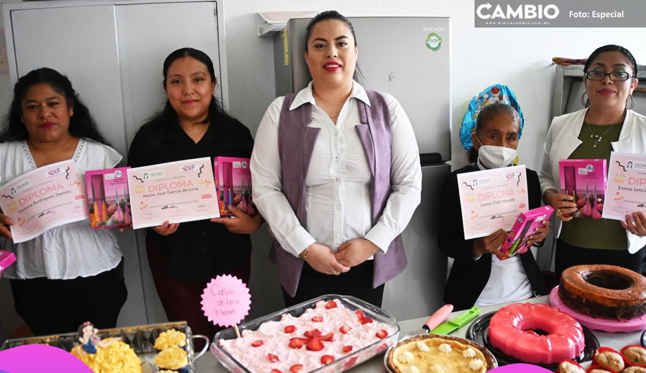 DIF Municipal de Amozoc realizó clausura de Curso de Repostería