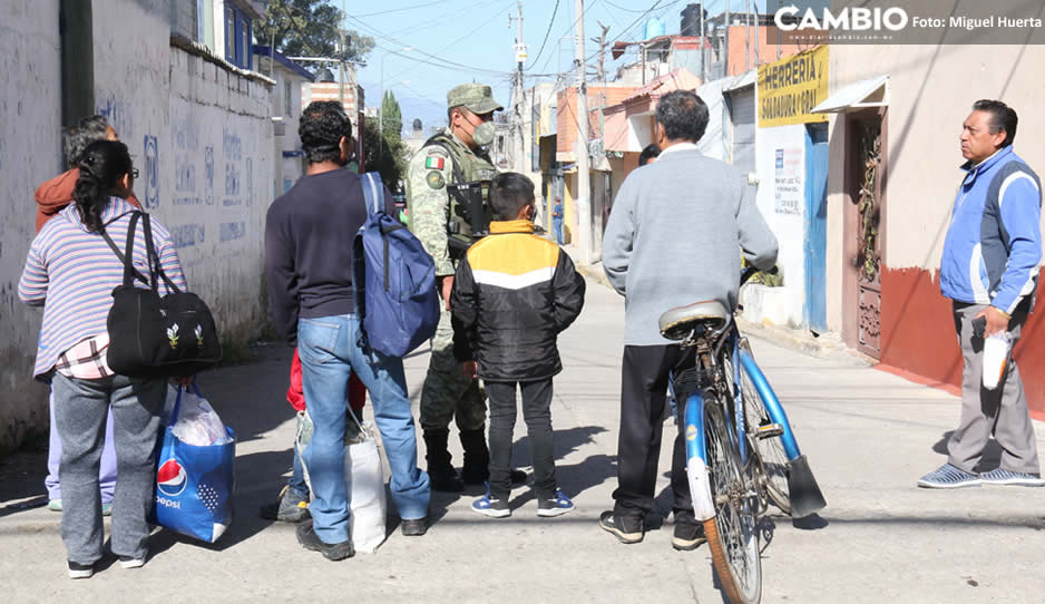 Regresan 106 familias a sus casas tras la explosión en Xochimehuacan