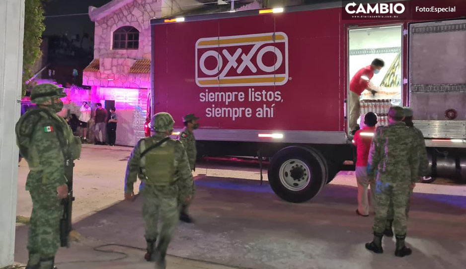 Oxxo se pone bello y regala lonchibones para víctimas de Xochimehuacan  (FOTOS)