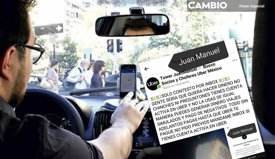 Alerta de estafadores que prometen viajes simulados a conductores de Uber para aumentar sus ganancias