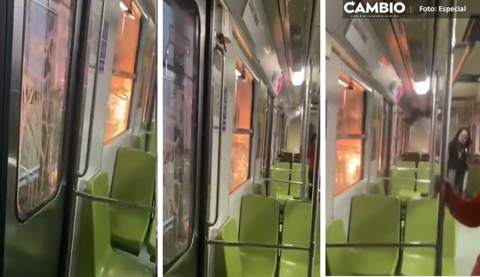 VIDEO: Así se vivió el incendio de vagón de la línea 9 del Metro en CDMX