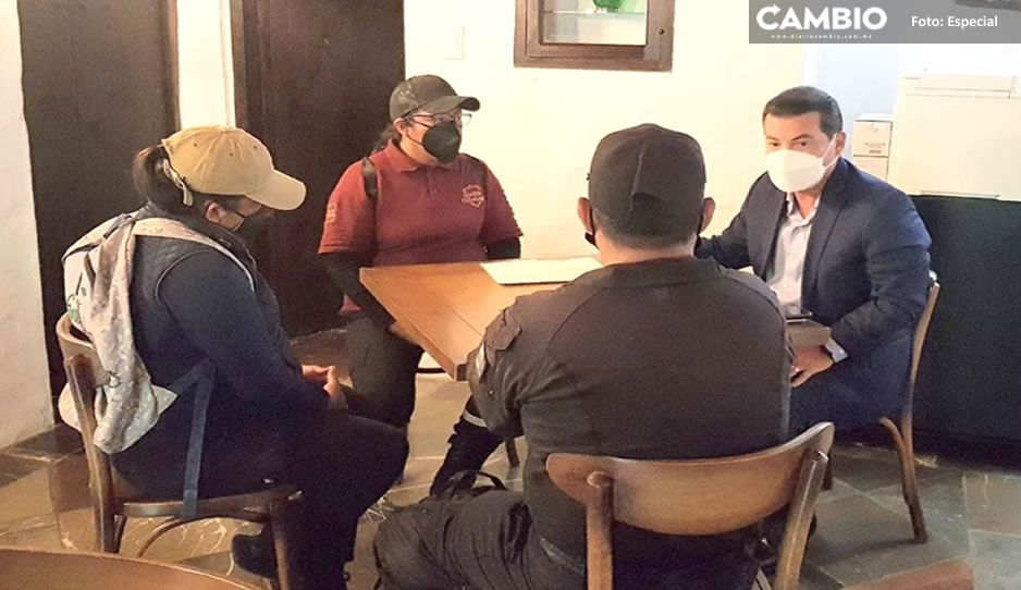Edil de San Pedro Cholula firma acuerdo para respetar salario de guardias ciudadanos