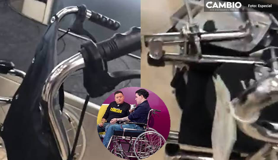 ¡Qué poca!  Viva Aerobús destroza silla de ruedas de un pasajero y se hace de la vista gorda  