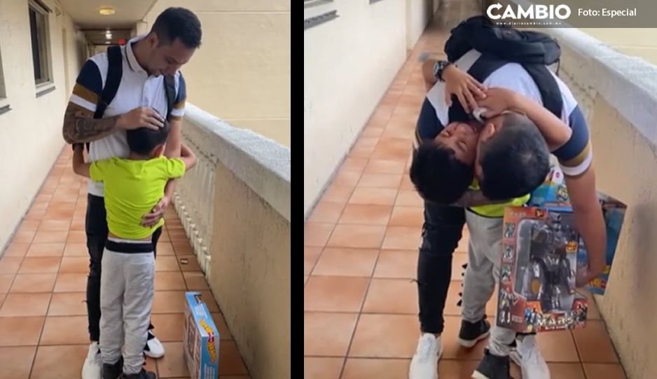 Niño se reencuentra con su papito después de 2 años y su tierna reacción se vuelve VIRAL en redes (VIDEO)