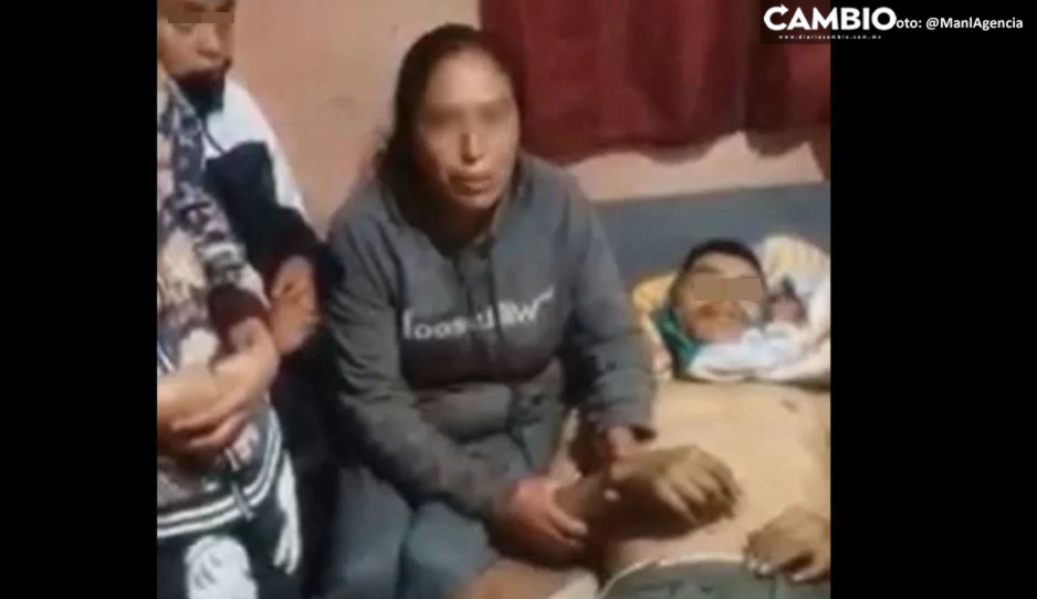 IMÁGENES SENSIBLES: Mujer exhibe cadáver de su esposo y acusa que Policía Indígena de Michoacán lo mató