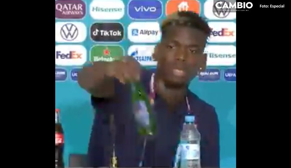 ¡Lo vuelven a hacer! Ahora Paul Pogba desprecia una botella de cerveza Heineken (VIDEO)