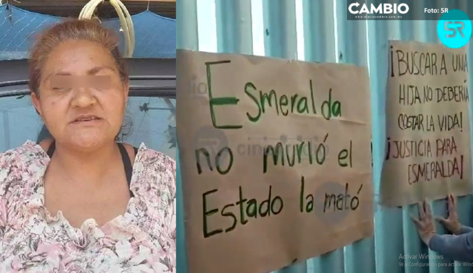 Familiares y amigos exigen justicia para Esmeralda afuera del SEMEFO (VIDEO)