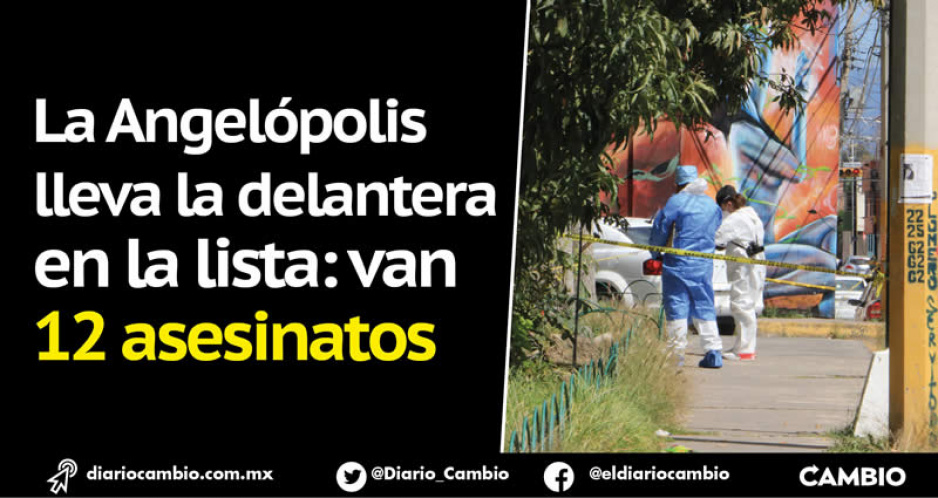 Registra Puebla 29 homicidios en los primeros 15 días; la capital es el municipio más violento