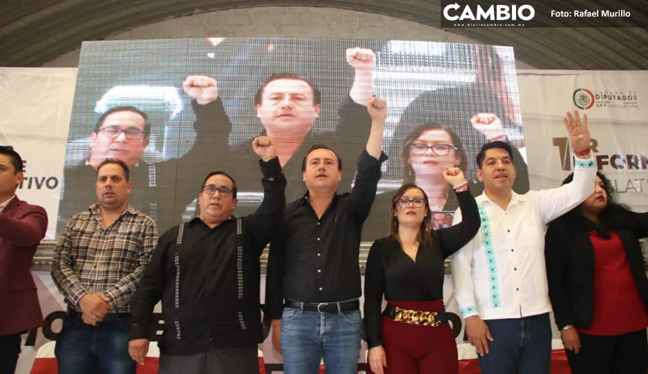 Vences y Evangelista presentan sus informes: mantenemos las convicciones de AMLO