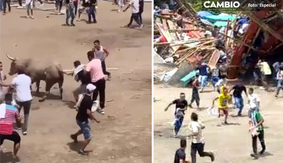 FUERTE VIDEO: se desploma plaza de toros y mueren cinco aficionados; hay 322 lesionados