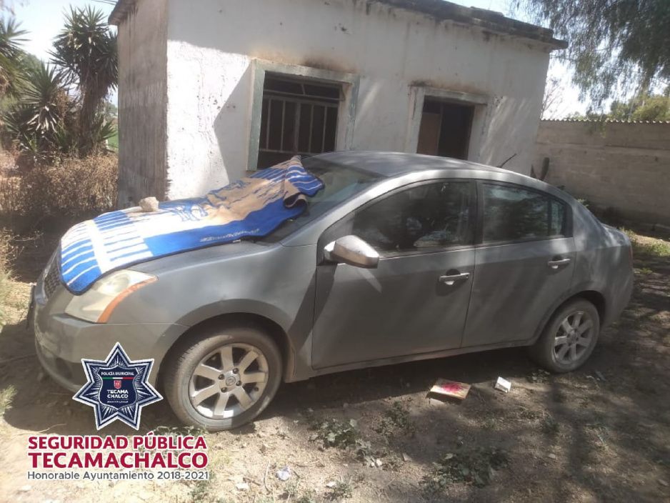 Policía Municipal de Tecamachalco recupera Sentra robado