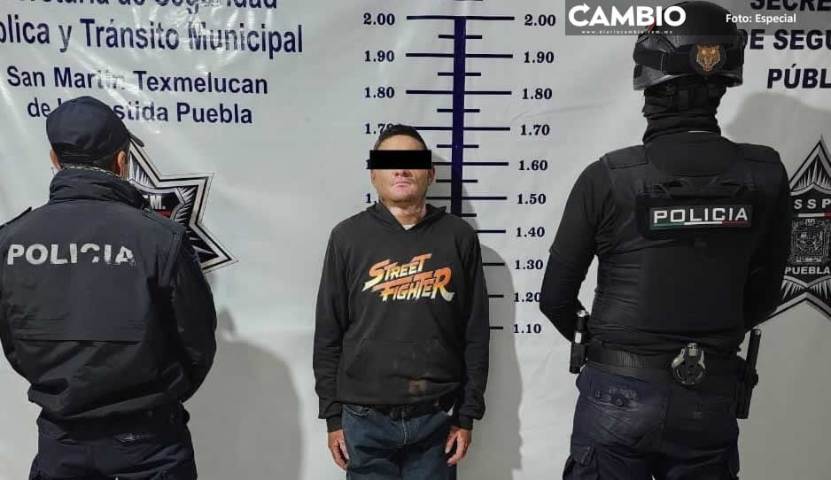 Detienen a Lázaro N en Texmelucan por portar arma de uso exclusivo del ejército