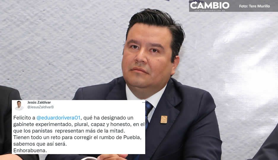 Jesús Zaldívar avala designación del gabinete de Lalo Rivera