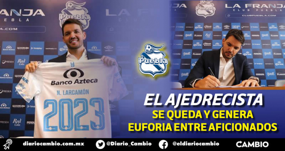 Larcamón renovó su contrato un año más con el Puebla, dirigirá a La Franja hasta 2023 (VIDEO)