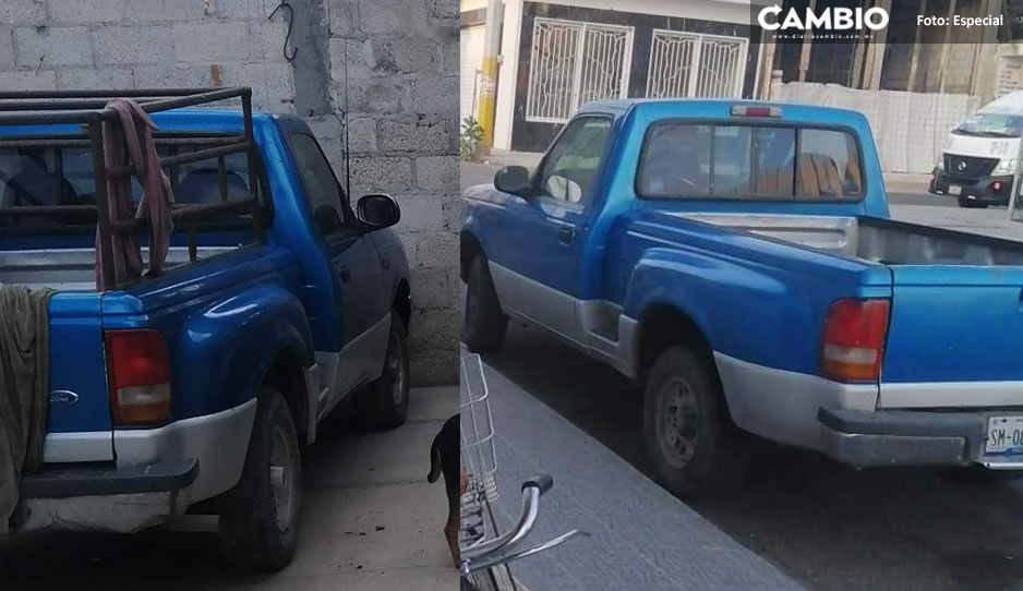 Maleantes se roban una camioneta estacionada atrás de Bodega Aurrera en Tecamachalco
