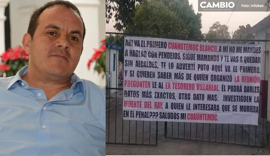 ¿Cuauhtémoc en la mira del CJNG? Le dejan otra narcomanta, le advierten que se quedará sin alcaldes