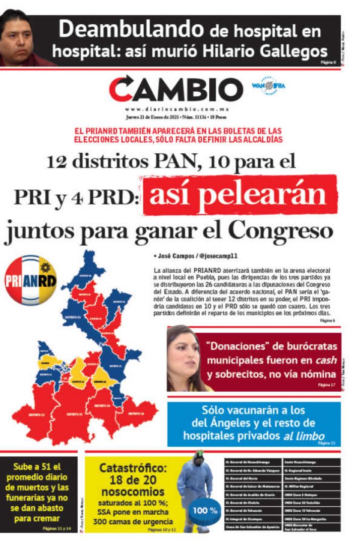 12 distritos PAN, 10 para el PRI y 4 PRD: así pelearán juntos para ganar el Congreso