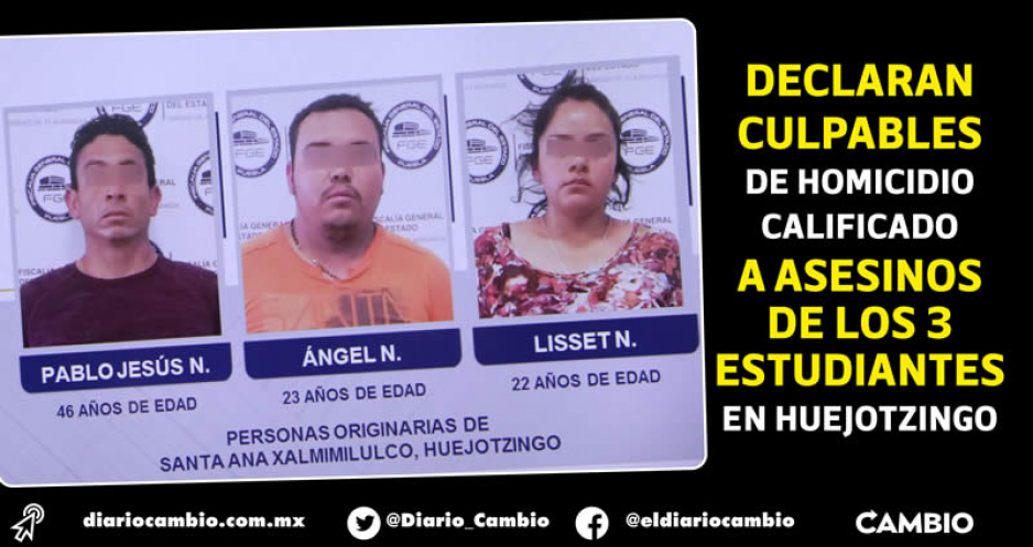 Culpables, los detenidos por el multihomicidio de universitarios en Huejotzingo en 2020 (VIDEO)