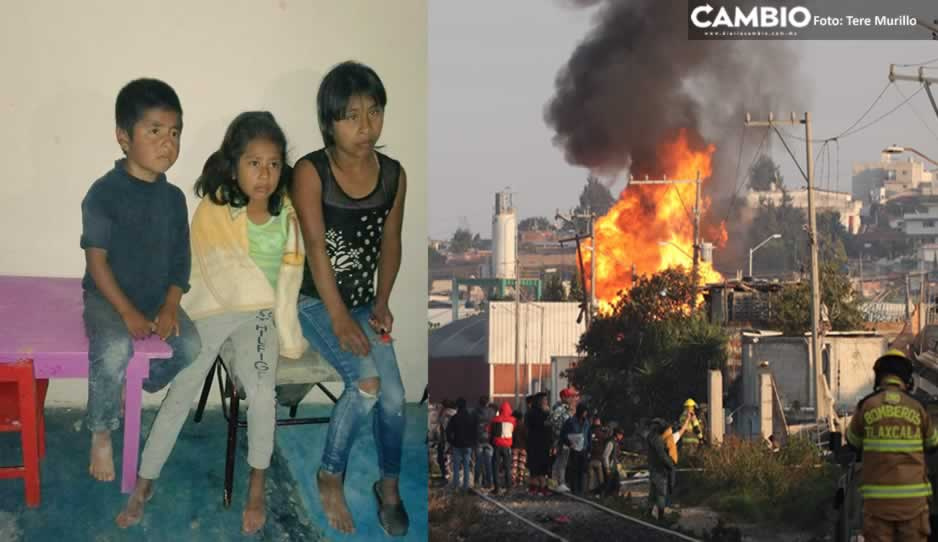 Localizan a tres niños perdidos durante explosiones en Xochimehuacán