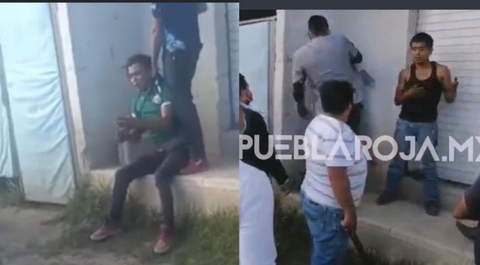 FUERTE VIDEO: A tubazos y machetazos vecinos capturan a dos violadores de Xonacatepec