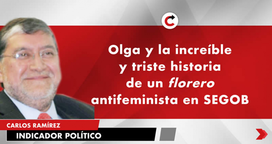 Olga y la increíble y triste historia de un florero antifeminista en SEGOB