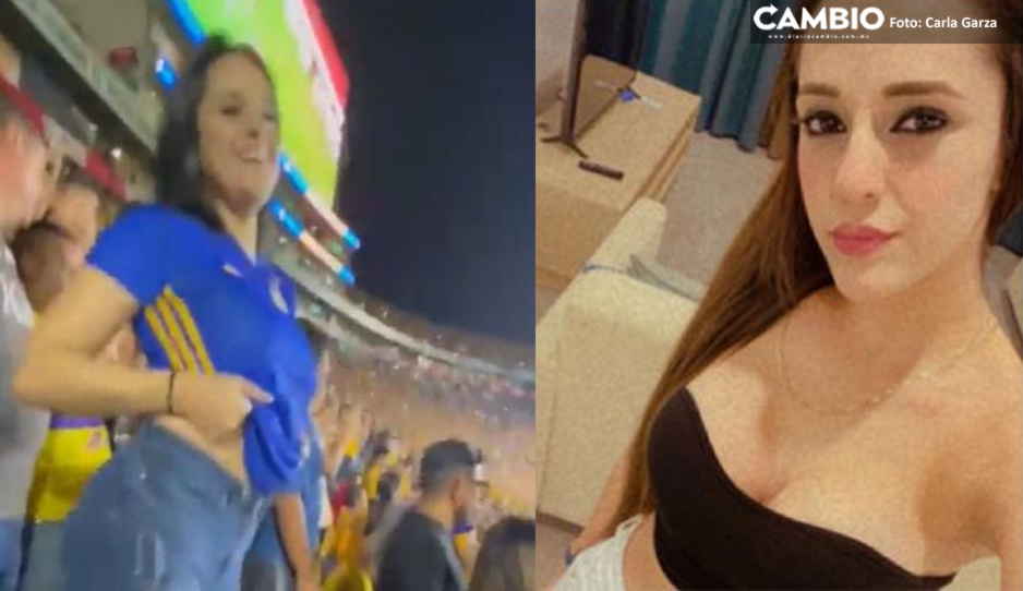 Ella es la aficionada de Tigres que se volvió viral por su festejo (FOTOS y VIDEO)