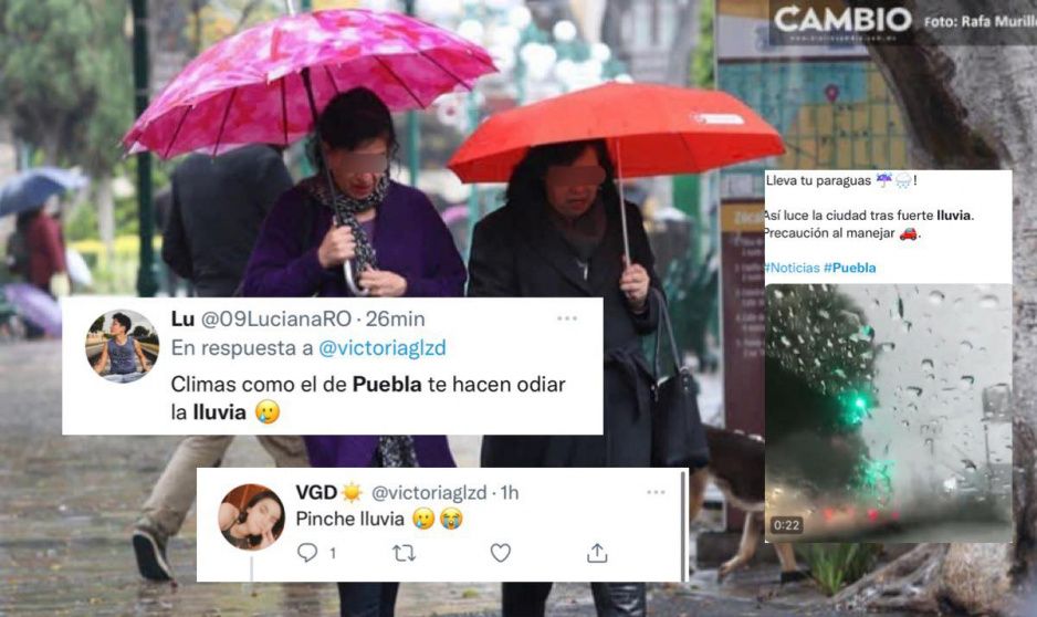 ¡Llueve Puebla! Tormenta tiene hartos a los poblanos (FOTOS y VIDEO)