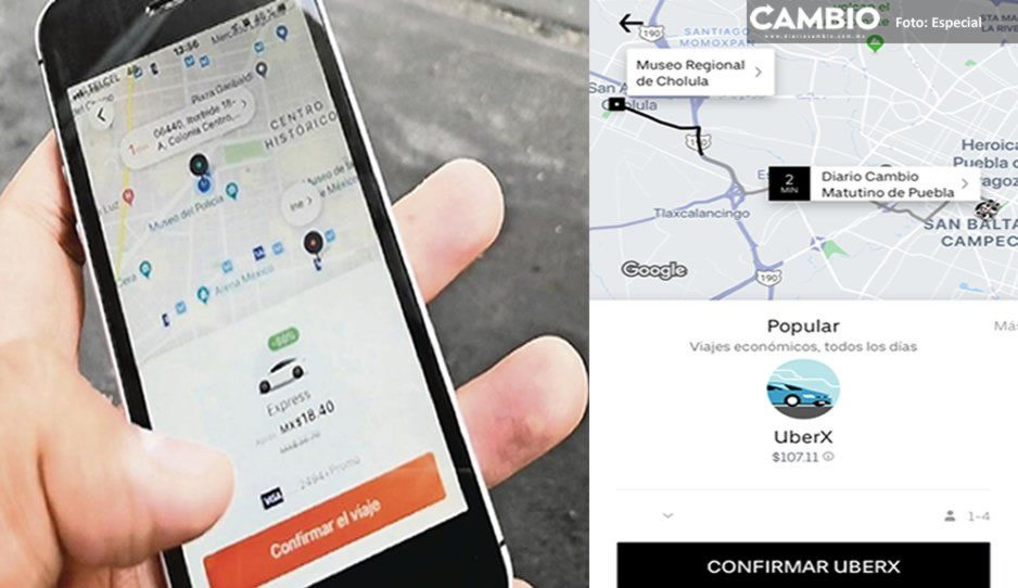 Usuarios de UBER y DIDI denuncian tarifazo navideño en Puebla