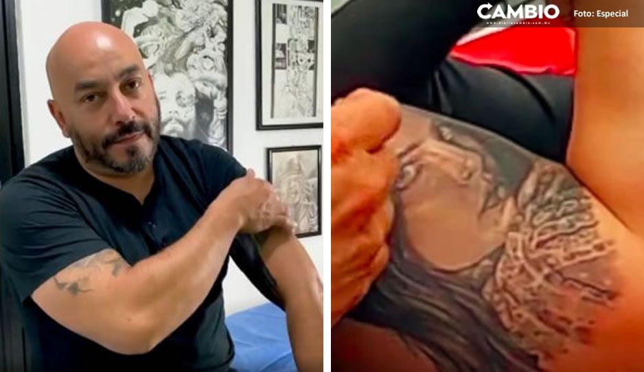 VIDEO: Así quedó el nuevo tatuaje de Lupillo Rivera que borra el rostro de Belinda