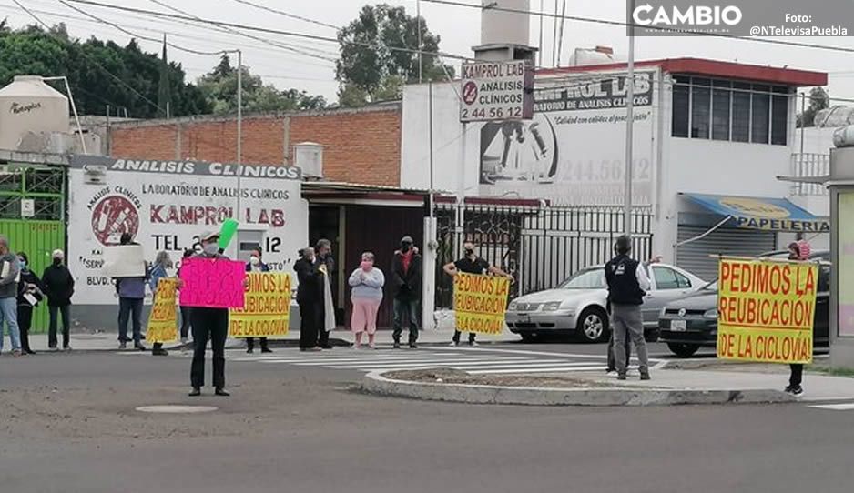 Manifestación hasta la 1 de la mañana impidió que instalaran ciclopista en Circunvalación