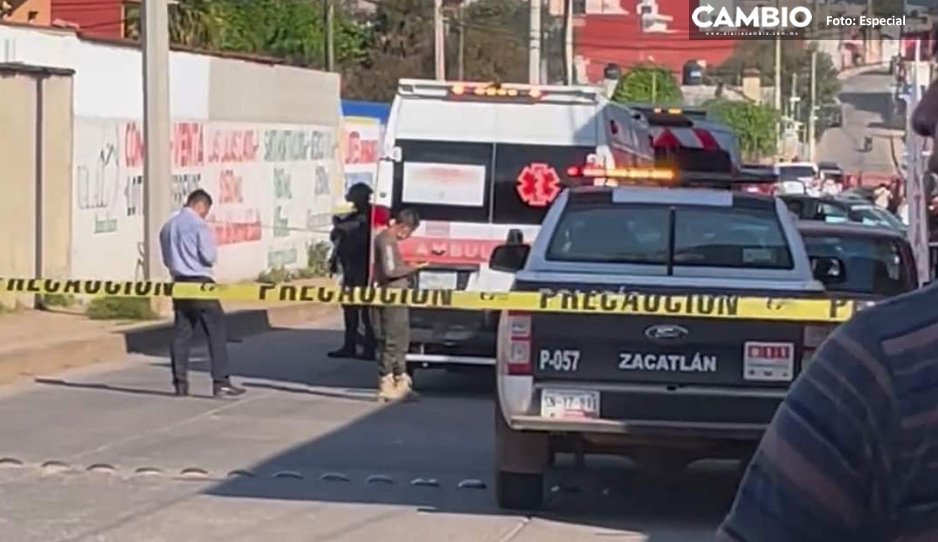 Motosicarios ejecutan a carnicero al interior de su negocio en Zacatlán