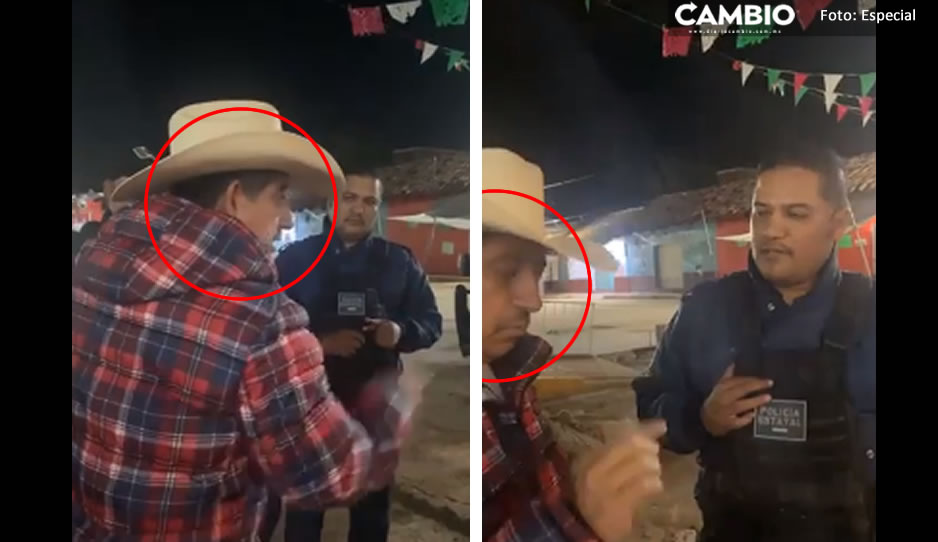 VIDEO: Edil ebrio de Ahuazotepec discute con policías estatales tras no detener a presunto huachicolero