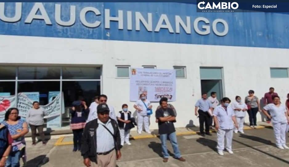 Trabajadores del Hospital de Huauchinango denuncian desvío de recursos, influyentismo y acoso laboral