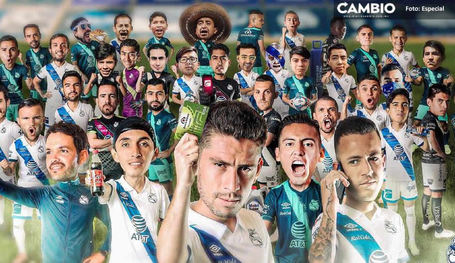 “Somos más que once” Club Puebla reúne a sus aficionados en increíble fotografía oficial