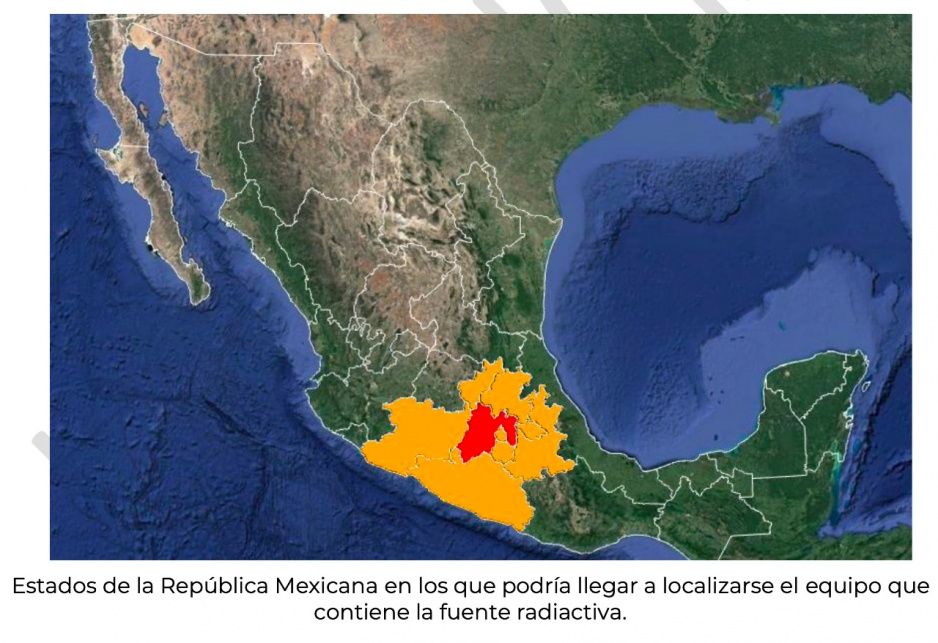 Alerta en Puebla ante robo de Fuente Radioactiva en México