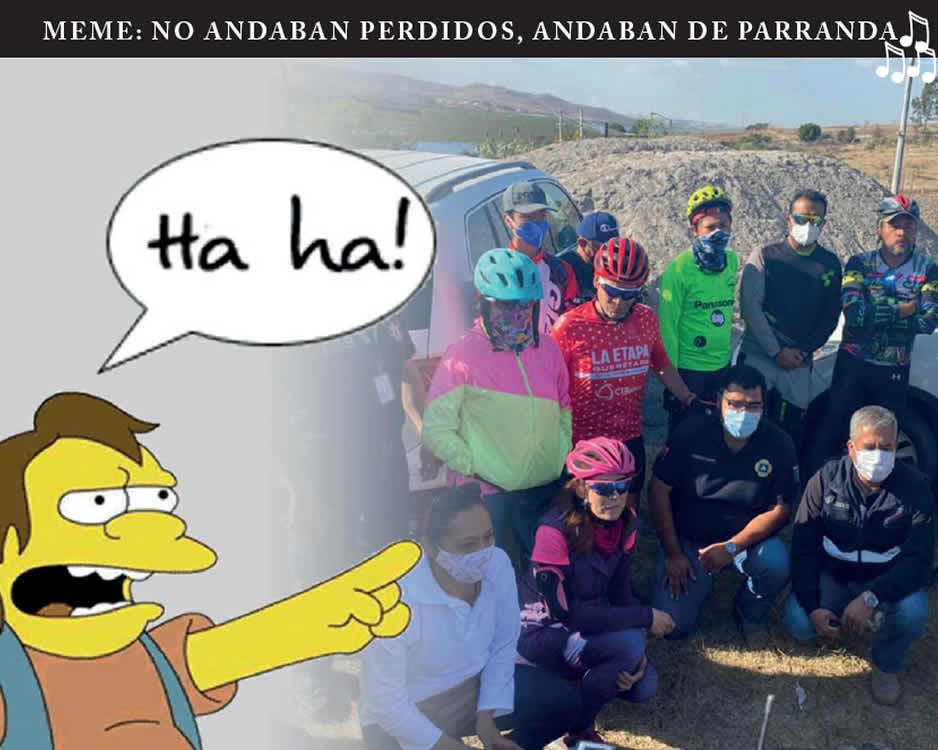 Meme: NO ANDABAN PERDIDOS, ANDABAN DE PARRANDA