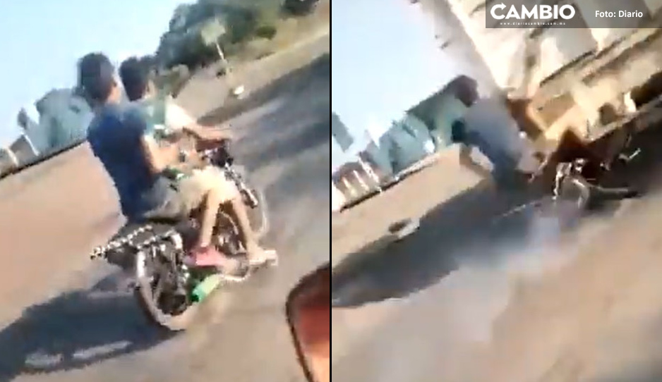 FUERTE VIDEO: Motociclista graba la muerte de su amigo mientras jugaban carreritas