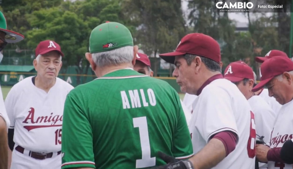 AMLO presume que su equipo de béisbol es mejor que el del IMSS (VIDEO)