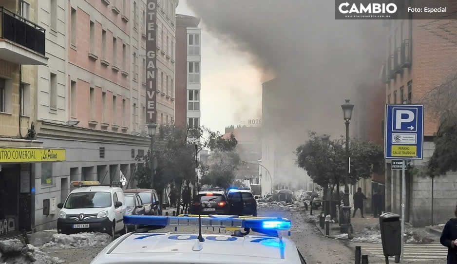 Fuerte explosión en Madrid deja tres muertos y un desaparecido (VIDEO)