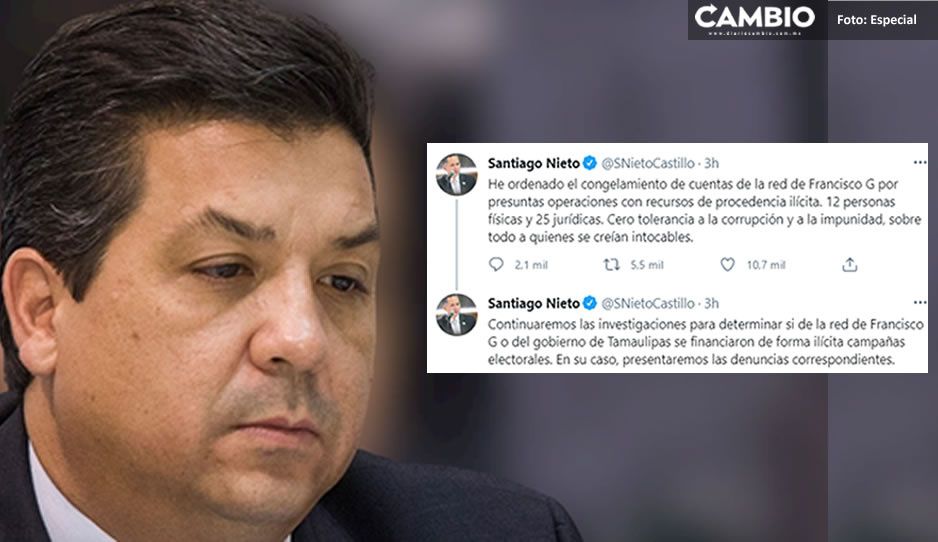 UIF ordena congelar cuentas de Cabeza de Vaca y de presuntos vinculados en operaciones ilícitas