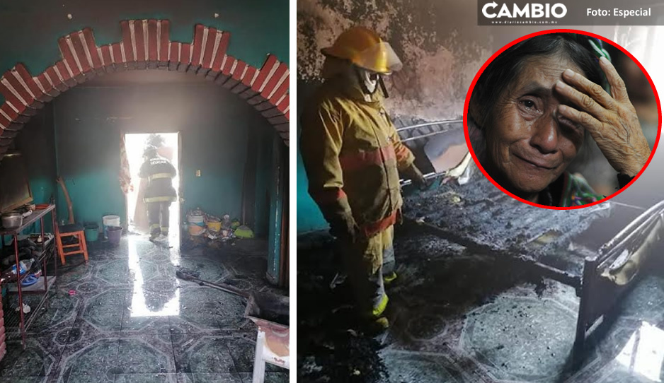 ¡Desalmado! Hijo intenta asesinar a su madre prendiéndole fuego a su casa en Izúcar de Matamoros